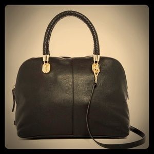 Cole Haan Leather satchel crossbody black purse